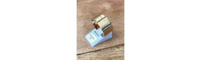 Bague Cylindre - Ouverte En Plaqué Or 18 Carats 750/000 Tailles CHOIX T50 à 60