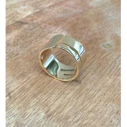 Bague Cylindre - Ouverte En Plaqué Or 18 Carats 750/000 Tailles CHOIX T50 à 60