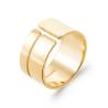 Bague Cylindre - Ouverte En Plaqué Or 18 Carats 750/000 Tailles CHOIX T50 à 60
