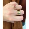 Bague Cylindre - Ouverte En Plaqué Or 18 Carats 750/000 Tailles CHOIX T50 à 60