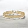 Bracelet Maille Américaine 20CM Plaqué Or 18 Carats NEUF