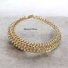 Bracelet Maille Américaine 20CM Plaqué Or 18 Carats NEUF