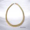Collier Maille américaine 50CM Plaqué Or 18 carats 750/000