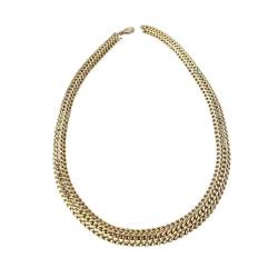 Collier Maille américaine 50CM Plaqué Or 18 carats 750/000