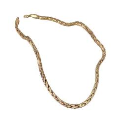Collier Maille Palmier Plaqué Or 18 carats 45CM X 5MM Bijoux Femme
