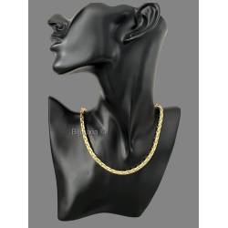Collier Maille Palmier Plaqué Or 18 carats 45CM X 5MM Bijoux Femme