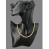 Collier Maille Palmier Plaqué Or 18 carats 45CM X 5MM Bijoux Femme