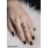 Bague MARQUISE ZIRCONIUM Plaqué or 18 CARATS Tailles 48 à 64