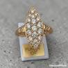 Bague MARQUISE ZIRCONIUM Plaqué or 18 CARATS Tailles 48 à 64