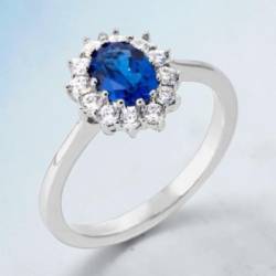 Bague Marquise Saphir...
