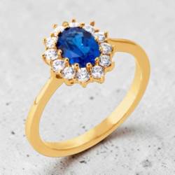 Bague Marquise Saphir...