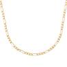 Chaîne Figaro 4MM X 55CM Plaqué or 18 Carats 750/1000 Bijoux