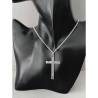 Pendentif Religieux Grande Croix En Argent Massif 925/000 Bijoux Mixte