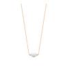 Collier Perle Naturelle D'Eau Douce En Plaqué Or 18 Carats 750/000