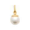 Pendentif Perle Imitation Plaqué Or 18 Carats Bijoux
