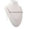 Chaîne Maille Figaro- Diamantée 55cm x  3,5 mm Argent Massif 925/1000