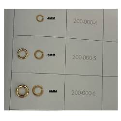 Anneau De Jonction Ouvert Apprêt Pour Collier/Bracelet Plaqué or 18 Carats