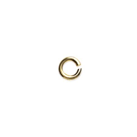 Anneau De Jonction Ouvert Apprêt Pour Collier/Bracelet Plaqué or 18 Carats