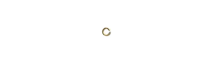 Anneau De Jonction 6MM Ouvert Apprêt Pour Collier/Bracelet Plaqué or 18 Carats