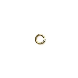 Anneau De Jonction 6MM Ouvert Apprêt Pour Collier/Bracelet Plaqué or 18 Carats