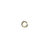 Anneau De Jonction 6MM Ouvert Apprêt Pour Collier/Bracelet Plaqué or 18 Carats