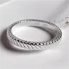 Bague Alliance Ciselée En Argent Massif 925/1000 Bijoux T50 à 60