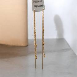 Boucles D'oreilles Double...