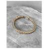 Bracelet Maille Palmier 19CM X 6MM Plaqué Or 18 Carats 750/000