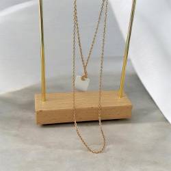 Chaîne maille forçat - mixte - 45cm - en plaqué or 3 microns 750/000