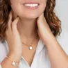 Collier Chaîne Et Pendentif Cadenas En Plaqué Or 18 Carats 750/000