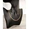 Chaîne Maille Grain De Café 50 CM X 5MM Plaqué or 18 CARATS 750/1000