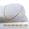 Chaîne Grain De Café 50 CM Plaqué or 18 CARATS 750/1000 Bijoux Homme