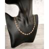 Chaîne Grain De Café 50 CM Plaqué or 18 CARATS 750/1000 Bijoux Homme
