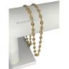 Chaîne Grain De Café 50 CM Plaqué or 18 CARATS 750/1000 Bijoux Homme