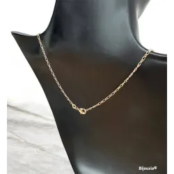 Chaîne Figaro 1-1 Fine 50CM X 1.80mm En Plaqué or 18 CARATS 750/000
