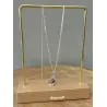 Collier Pendentif Cœur Coccinelle En Argent Massif 925/000 Rhodié Bijou Enfant