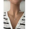Collier Pendentif Cœur Coccinelle En Argent Massif 925/000 Rhodié Bijou Enfant