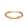 Alliance Ondulée En Plaqué or 18 CARATS 750/1000 TAILLES 48 à 64
