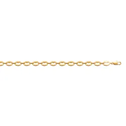 Bracelet Maille Grain De Café 19 CM Plaqué or 18 Carats 750/000