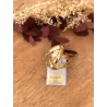 Bague Taille 50 Géométrique Entrelacée En Plaqué or 18 Carats 750/1000