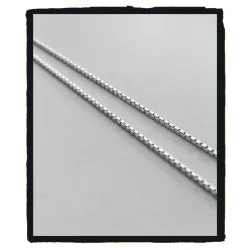 Chaîne Fine 40cm X 1mm Maille Vénitienne Argent Massif 925