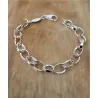 Bracelet Maillons Type Jaseron Ovales 20CM En Argent Massif 925/000