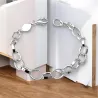 Bracelet Maillons Type Jaseron Ovales 20CM En Argent Massif 925/000