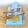 Bague Plumes Plaqué or 18 CARATS 750 Millièmes Tailles 50-52-54-56-58-60