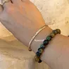 Bracelet Maille anglaise 18 cm X 4 mm Plaqué Or 18 Carats