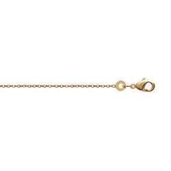 Chaîne Fine de Cheville En Maille forçat 25CM Plaqué Or 18 carats 750/000