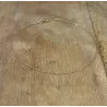 Chaîne Fine de Cheville En Maille forçat 25CM Plaqué Or 18 carats 750/000