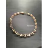 Bracelet Maille Grain De Café 19CM X 6MM Plaqué or 18 CARATS 750/1000