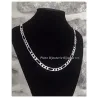 Chaîne Maille Figaro 6MM X 55 CM Argent Massif 925/1000 Bijoux Homme