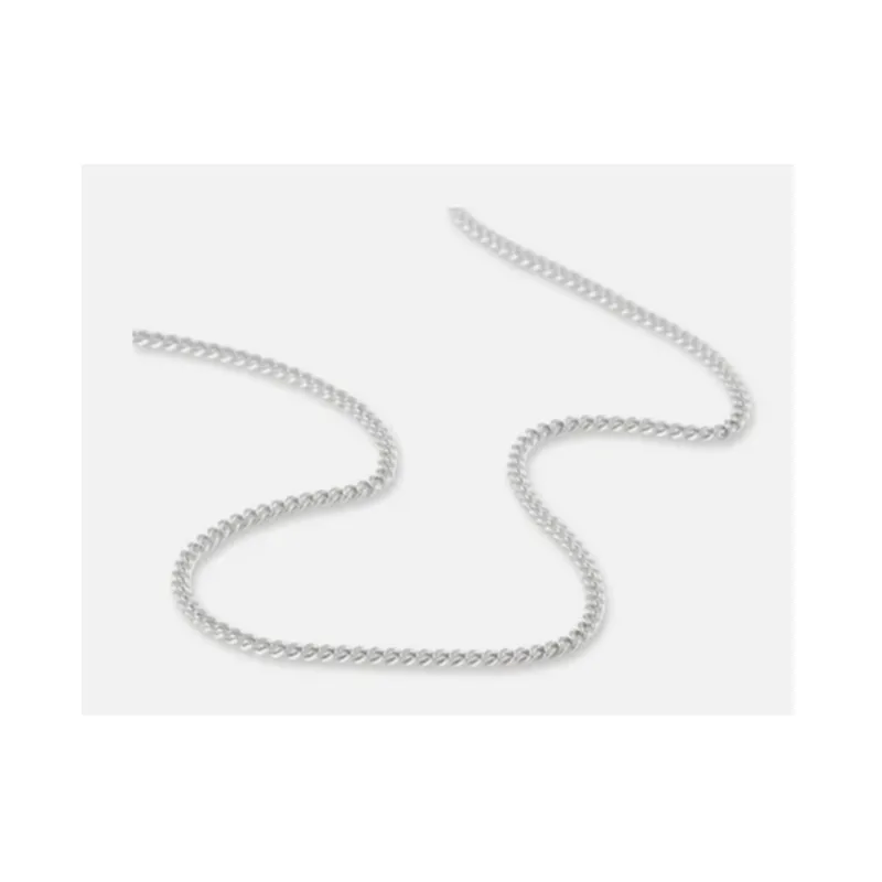 Chaîne Gourmette Robuste 1.80MM Argent Massif 925/000 Longueurs 40/45/50/55/60cm